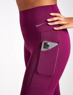 Nike Universa High Waisted Leggings - Bordeaux/Black -The Sports Edit Store Nike Universa High Waisted Leggings dq5996 610 Bordeaux Black 0019