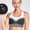Nike Swoosh Flyknit Bra - High-Support Sports Bra in Black/White -The Sports Edit Store Nike W NK SWSH FLYNIT BRA DQ5119 010 BLACK WHITE BRIGHT CRIMSON 0016