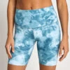 Nike Zenvy 8" Printed Biker Shorts - Smokey Blue