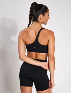 Nike Zenvy Asymmetrical Light-Support Sports Bra - Black -The Sports Edit Store Nike Zenvy Asymmetrical Light Support Sports Bra Black HQ9182 010S 0024