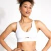 Nike Indy Plunge Cutout Sports Bra - White/Photon Dust -The Sports Edit Store Nike indy plunge cutout sports bra white photon dv9837 100 DV9837 100 S 0006