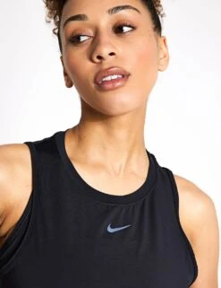 Nike One Classic Dri-FIT Cropped Tank Top - Black -The Sports Edit Store Nike one classic dri fit cropped tank top black fn2845 010 FN2845 010S 0018