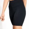 Nike One High Waisted 8" Biker Shorts - Black -The Sports Edit Store Nike one high waisted 8in biker shorts black fn3206 010 FN3206 010 S 0001