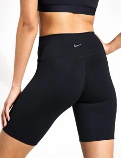 Nike One High Waisted 8" Biker Shorts - Black -The Sports Edit Store Nike one high waisted 8in biker shorts black fn3206 010 FN3206 010 S 0003