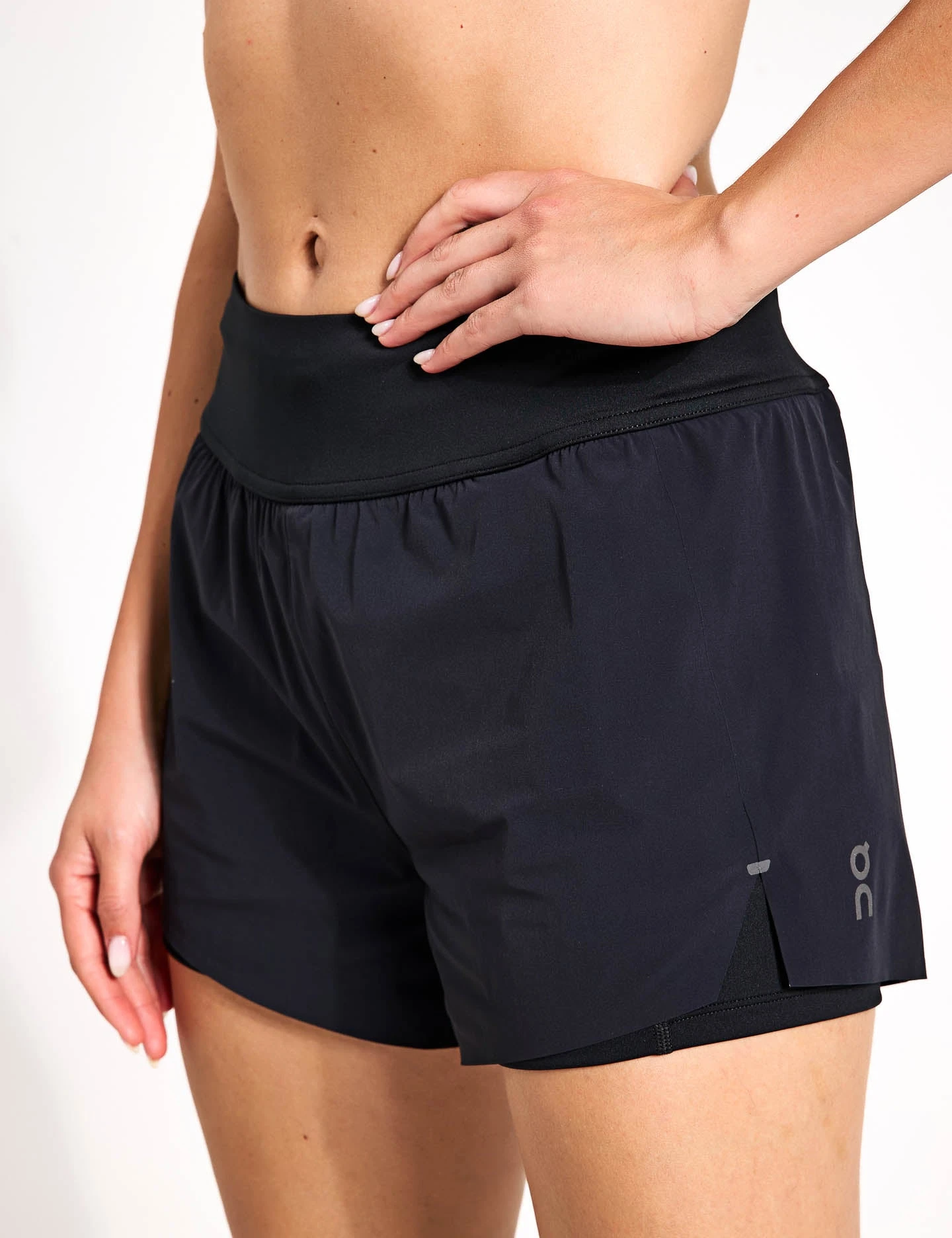 On Running Running Shorts - Black 3 On Running Running Shorts - Black