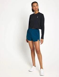 On Running Train Long-T Crop - Black -The Sports Edit Store ON Running Train Long T Crop 1WF12520553S Black 0014