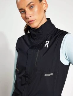 On Running Weather Vest - Black -The Sports Edit Store ON Running Weather Vest 210 00242 Black 0015