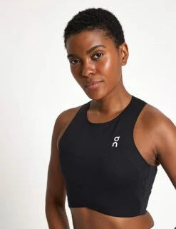 On Running Court Crop Top - Black