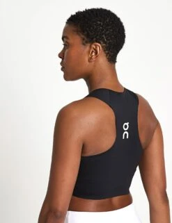 On Running Court Crop Top - Black -The Sports Edit Store On Running Court Crop Top 1WF11270553 Black 0025