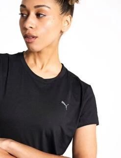 Puma Studio Sheer Fashion Tee - Black -The Sports Edit Store PUMA studio sheer fashion tee black 52483901 PUMA Black S 0026