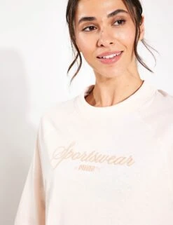 Puma CLASSICS+ Oversized Tee - Rosebay -The Sports Edit Store Puma CLASSICS Oversized TeeRosebay 62427164RSB Rose bay 0020