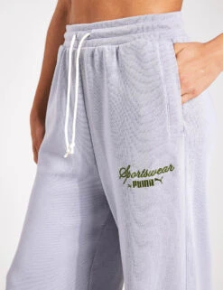 Puma CLASSICS+ Relaxed Sweatpants - Gray Fog -The Sports Edit Store Puma CLASSICS Relaxed Sweatpants 62427463GFG Gray Fog 0010