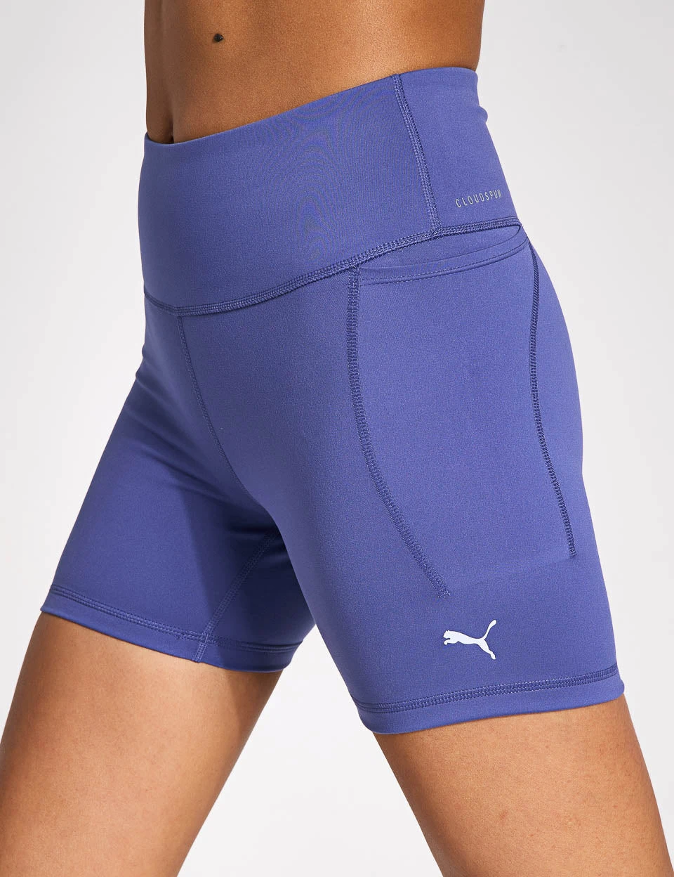 Puma Cloudspun High Waisted 5" Tight Shorts - Blue Crystal 3 Puma Cloudspun High Waisted 5" Tight Shorts - Blue Crystal