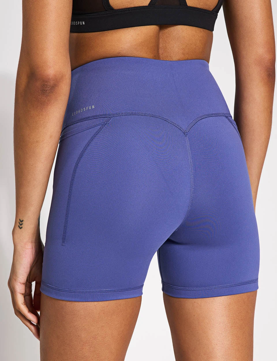 Puma Cloudspun High Waisted 5" Tight Shorts - Blue Crystal 4 Puma Cloudspun High Waisted 5" Tight Shorts - Blue Crystal - Image 2