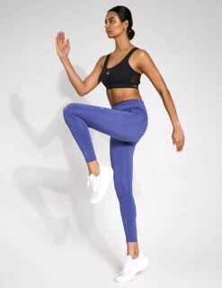 Puma Cloudspun High Waisted Full-Length Tights - Blue Crystal -The Sports Edit Store Puma Cloudspun High Waisted Full Length Tights 52577146 S Blue Crystal 0013