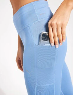 Puma Run Fav Velocity Full-Length Running Tights - Zen Blue -The Sports Edit Store Puma RUN FAVORITES VELOCITY FL TIGHT 52507720 Zen Blue Zen Blue 00201