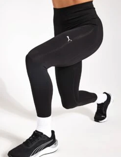 Puma SHAPELUXE Seamless Tights - Black 8 Puma SHAPELUXE Seamless Tights - Black -The Sports Edit Store Puma SHAPELUXE SEAMLESS HW FL TIGHTS 52436001PBL Puma Black 0004