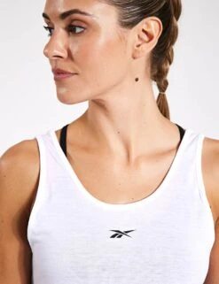Reebok ID Train Supremium Tank Top - White -The Sports Edit Store Reebok ID TRAIN SUPREMIUM TANK 100076277 WHITE 0021