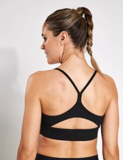 Reebok Workout Ready Sports Bra - Night Black -The Sports Edit Store Reebok ID TRAIN TRI BACK BRA 100005161 NGHBLK 0025