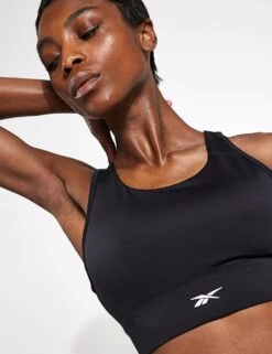 Reebok ID Train High-Support Bra - Night Black -The Sports Edit Store Reebok ID Train High Support Bra Night Black 100075420NGHBLK BLACK 0051