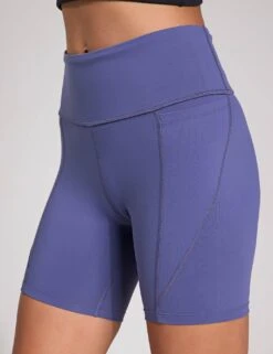 Reebok Lux High Waisted Biker Shorts 6" - Twilight Purple