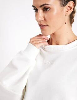 Reebok Lux Oversized Crew - Chalk -The Sports Edit Store Reebok Lux Oversized Crew Chalk 100076140 Chalk 0036