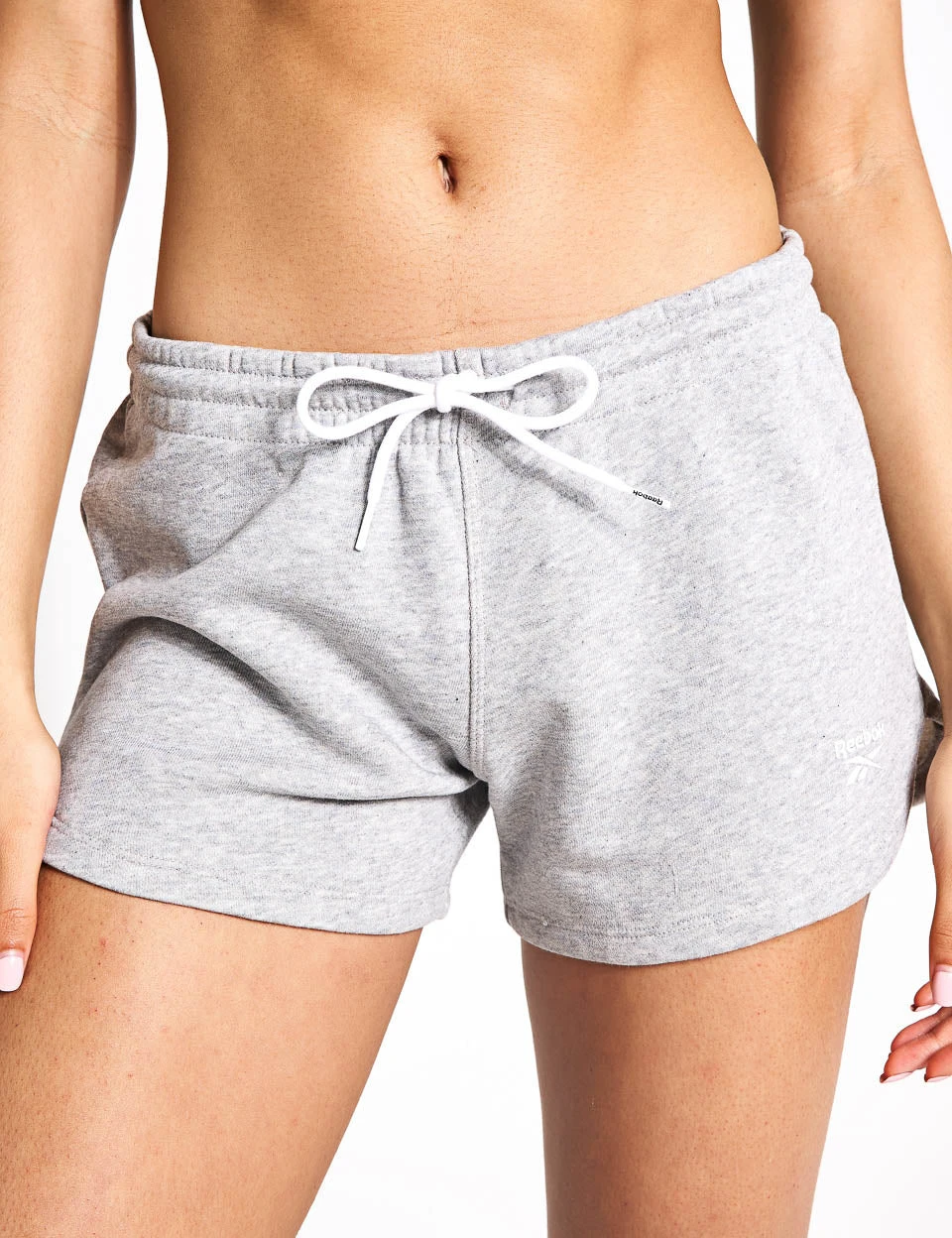 Reebok Identity French Terry Shorts - Medium Grey Heather 3 Reebok Identity French Terry Shorts - Medium Grey Heather