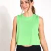 Sweaty Betty Breathe Easy Crop Muscle Vest - Zest Green -The Sports Edit Store Sweaty Betty Breathe Easy Crop Muscle Vest SB9083ZEST GREENS 0008