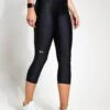Under Armour HeatGear Armour No-Slip Waistband Capris - Black/White 2 Under Armour HeatGear Armour No-Slip Waistband Capris - Black/White -The Sports Edit Store Under Armour Armour Hi Capri 1365334 001 Black White 0001