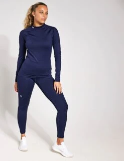 Under Armour ColdGear Authentics Mock Neck - Midnight Navy/White 7 Under Armour ColdGear Authentics Mock Neck - Midnight Navy/White -The Sports Edit Store Under Armour ColdGear Authentics Mock Neck Midnight Navy White 1368702 410S 0011