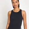 Under Armour Motion High Neck Tank - Black/White 1 Under Armour Motion High Neck Tank - Black/White -The Sports Edit Store Under Armour Motion High Neck Tank 1390367 001S Black White 0007