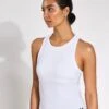 Under Armour Motion High Neck Tank - White/Black