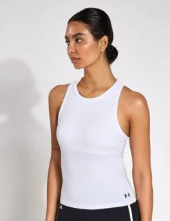 Under Armour Motion High Neck Tank - White/Black