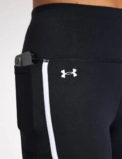 Under Armour Motion Piped Leggings - Black/White 8 Under Armour Motion Piped Leggings - Black/White -The Sports Edit Store Under Armour Motion Piped Leggings 1389793 001S Black White 0005