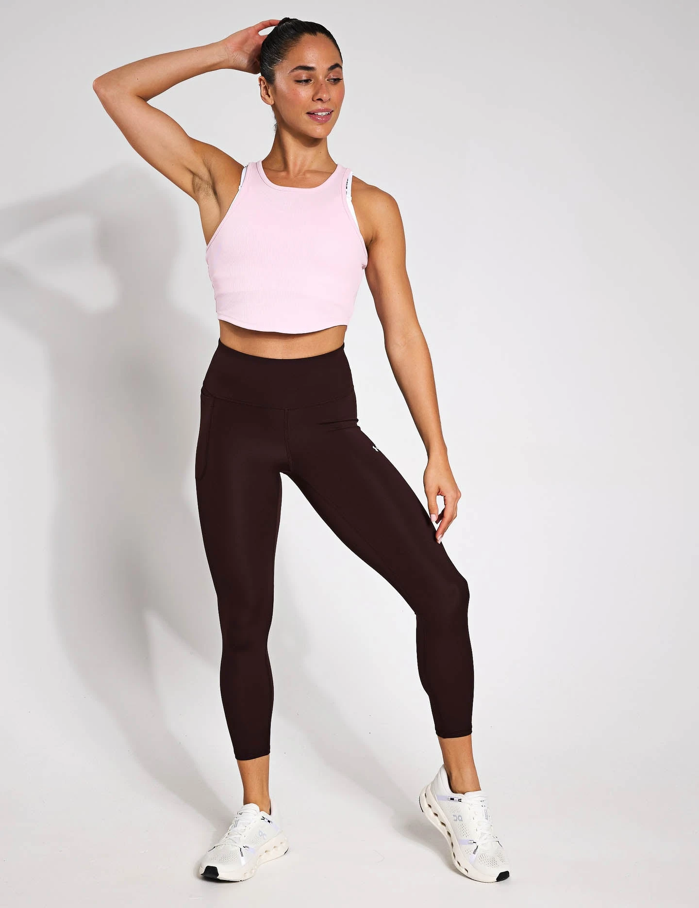 Under Armour Rival Rib Tank - Prime Pink/White 6 Under Armour Rival Rib Tank - Prime Pink/White - Image 4