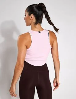 Under Armour Rival Rib Tank - Prime Pink/White 7 Under Armour Rival Rib Tank - Prime Pink/White -The Sports Edit Store Under Armour Rival Rib Tank Prime Pink White 1389798 647S 0020