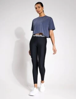 Under Armour Rival Wash Short Sleeve - Downpour Grey/Black -The Sports Edit Store Under Armour Rival Wash Short Sleeve 1389724 044XS Downpour Grey Black 0017