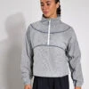 Under Armour Run 96 Jacket - White Quartz/Downpour Grey -The Sports Edit Store Under Armour Run 96 Jacket White Quartz Downpour Grey 1389567 114S 0007