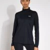 Under Armour UA Tech 1/2 Zip - Black/White -The Sports Edit Store Under Armour UA Tech 1 2 Zip 1384224 001S Black White 0002