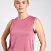 Varley Page Seamless Crop Tank - Rose Wine -The Sports Edit Store VARLEY page seamless crop tank VAR01333 rose wine 0002
