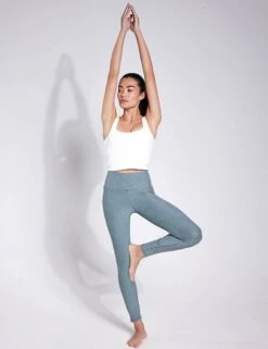 Vuori Clean Elevation Legging - Stormy Heather -The Sports Edit Store VUORI CLEAN ELEVATION 7 8 LEGGING VW444 HSR STORMY HEATHER 0009