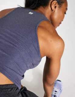 Vuori Mudra Plyo Tank - Azure Heather -The Sports Edit Store VUORI MUDRA PLYO TANK VW1009 HAZ AZURE HEATHER 0026