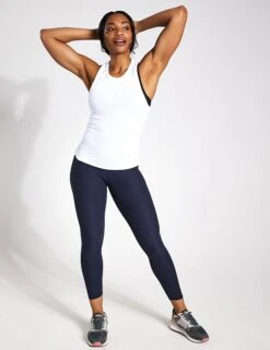 Vuori Sunrise High Neck Tank - White