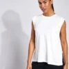Varley Calgary Boxy Tank - Cloud Dancer -The Sports Edit Store Varley CALGARY BOXY TANK VAR01444 Cloud Dancer 0004