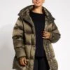 Varley Canton Down Jacket - Brushed Olive Metallic -The Sports Edit Store Varley Canton Down Jacket VAR01416 Brushed Olive Metallic 0028