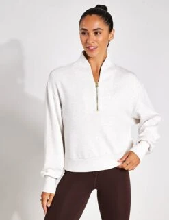 Varley Davidson Sweat - Ivory Marl