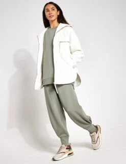 Varley Donley Fleece Jacket - Egret -The Sports Edit Store Varley Donley Fleece Jacket VAR01601 Egret 0014