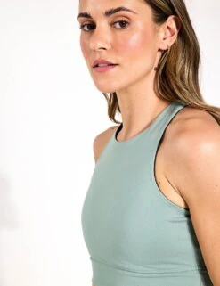 Varley FreeSoft Bea Bra - Mineral Green -The Sports Edit Store Varley FreeSoft Bea Bra Mineral Green VAR01857 GRES 0043