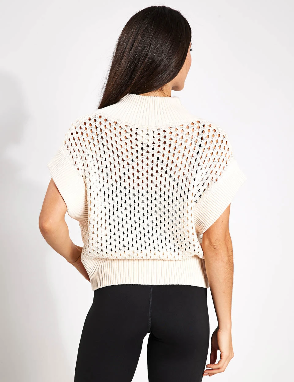 Varley Gaines Half-Zip Knit - Whitecap Grey 4 Varley Gaines Half-Zip Knit - Whitecap Grey - Image 2