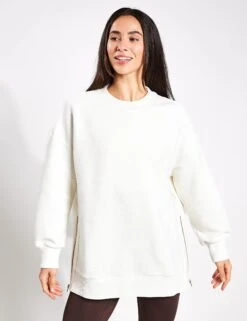 Varley Mae Boyfriend Sweat - Egret